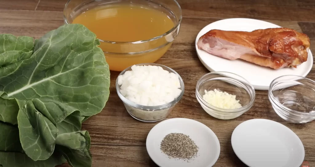 ingredients for collard greens recipe